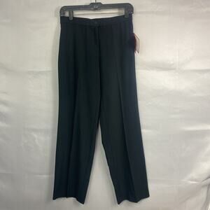 NWT Focus 2000 Womens Pants 4P Black Tummy Control Straight Leg Slacks Stretch